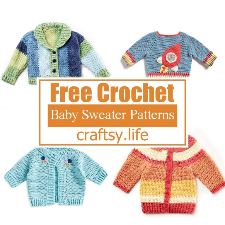 11 Snuggly Crochet Baby Sweater Patterns