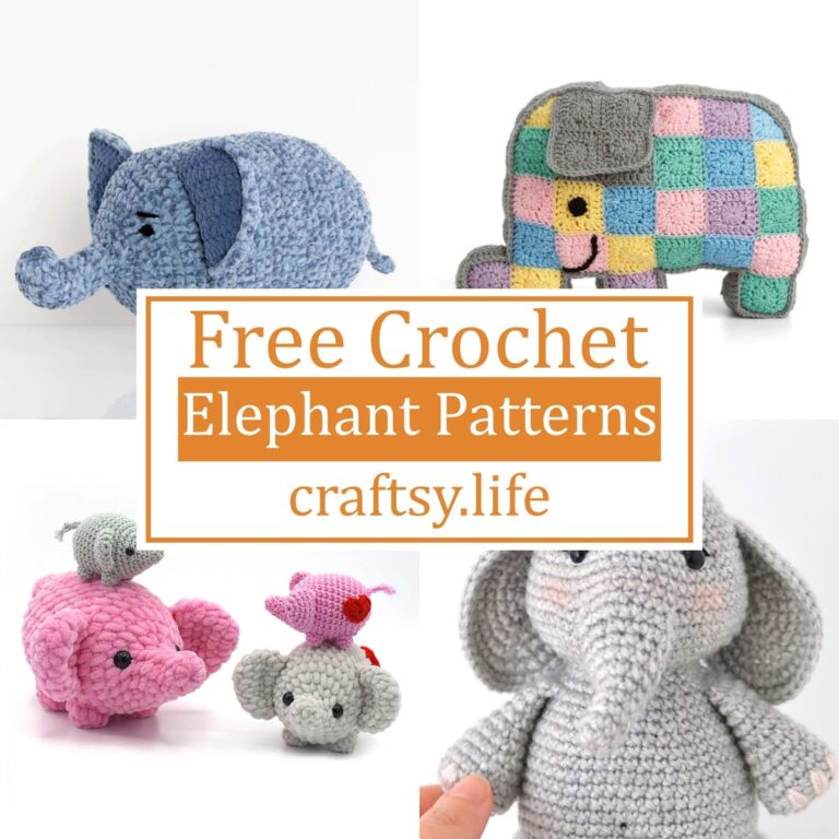 20 Free Crochet Elephant Patterns For Beginners