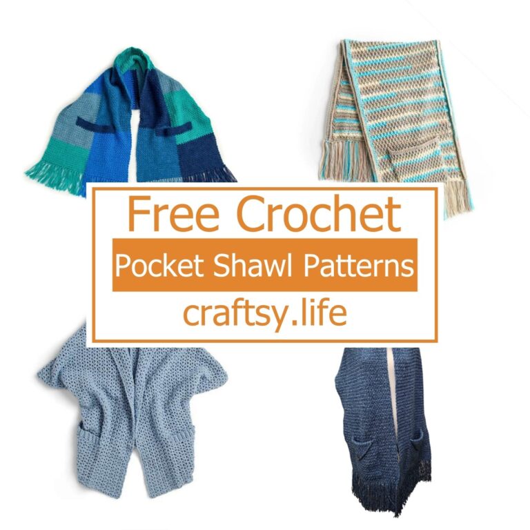 Free Crochet Pocket Shawl Patterns