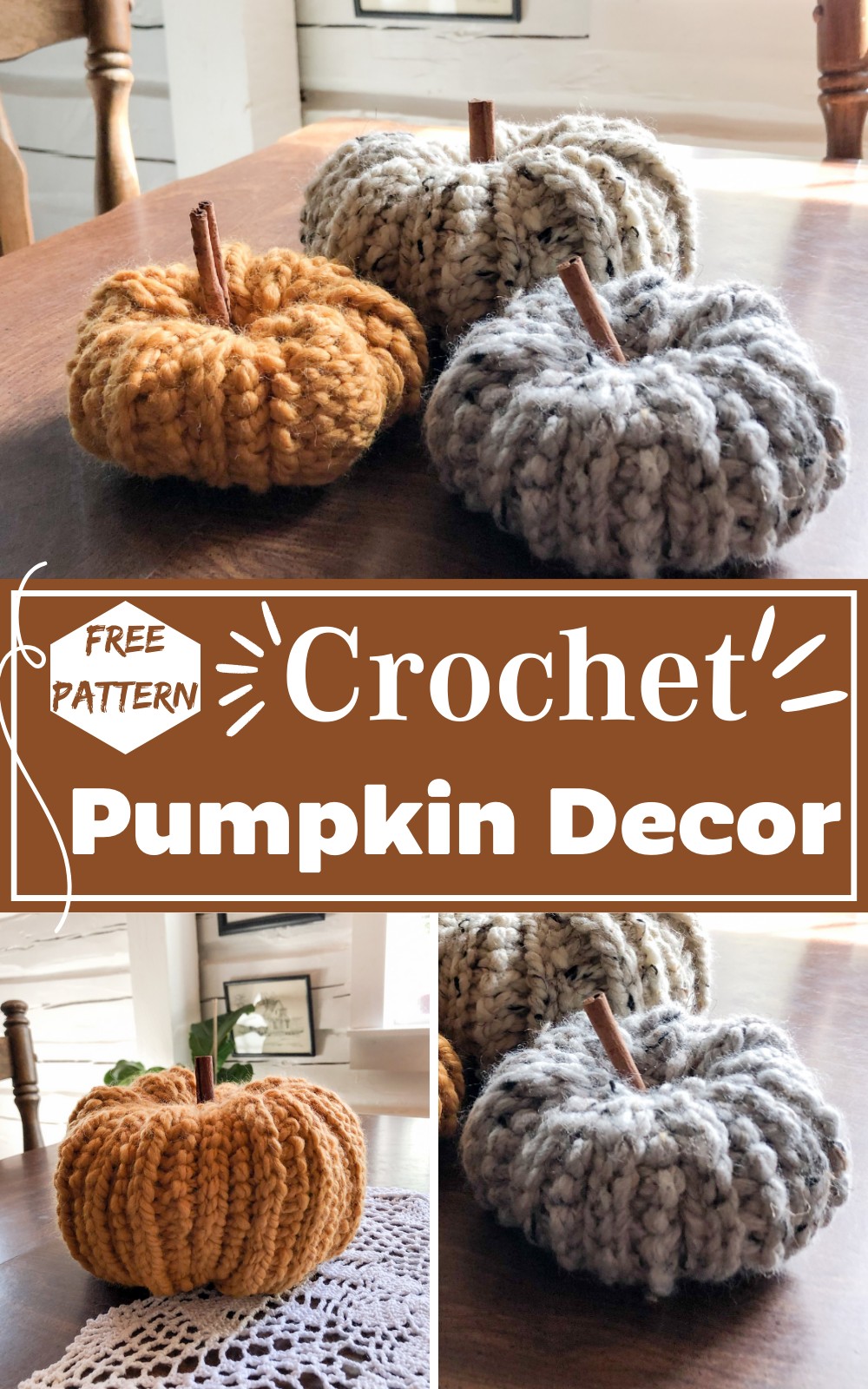 Crochet Pumpkin Decor