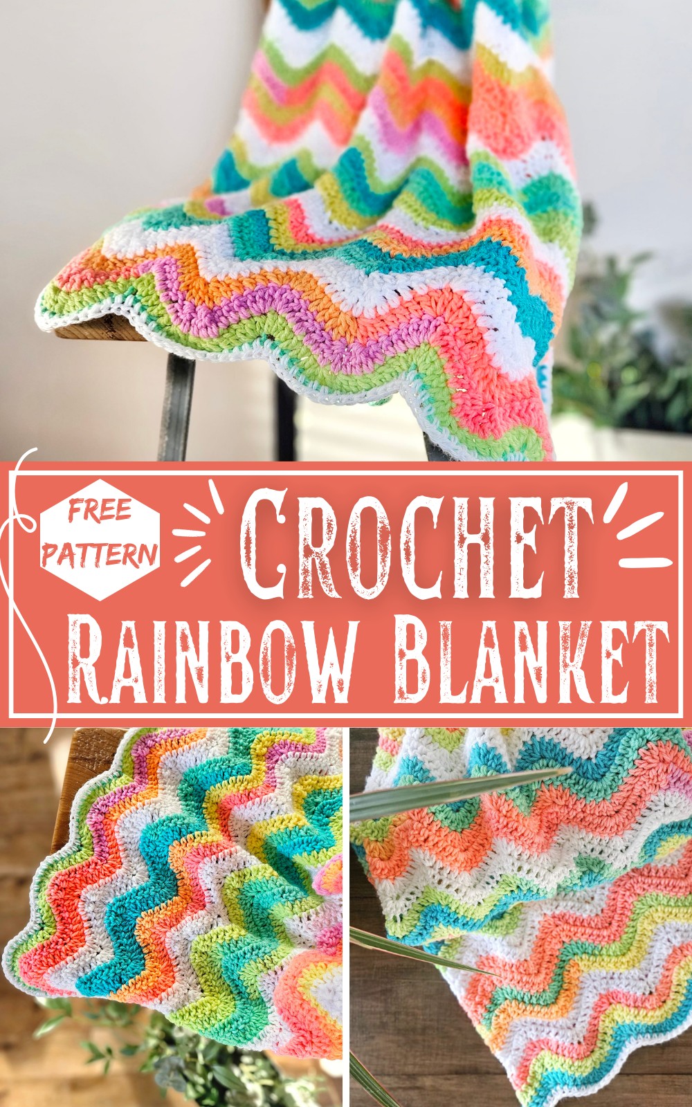 Rainbow Blanket Crochet Pattern