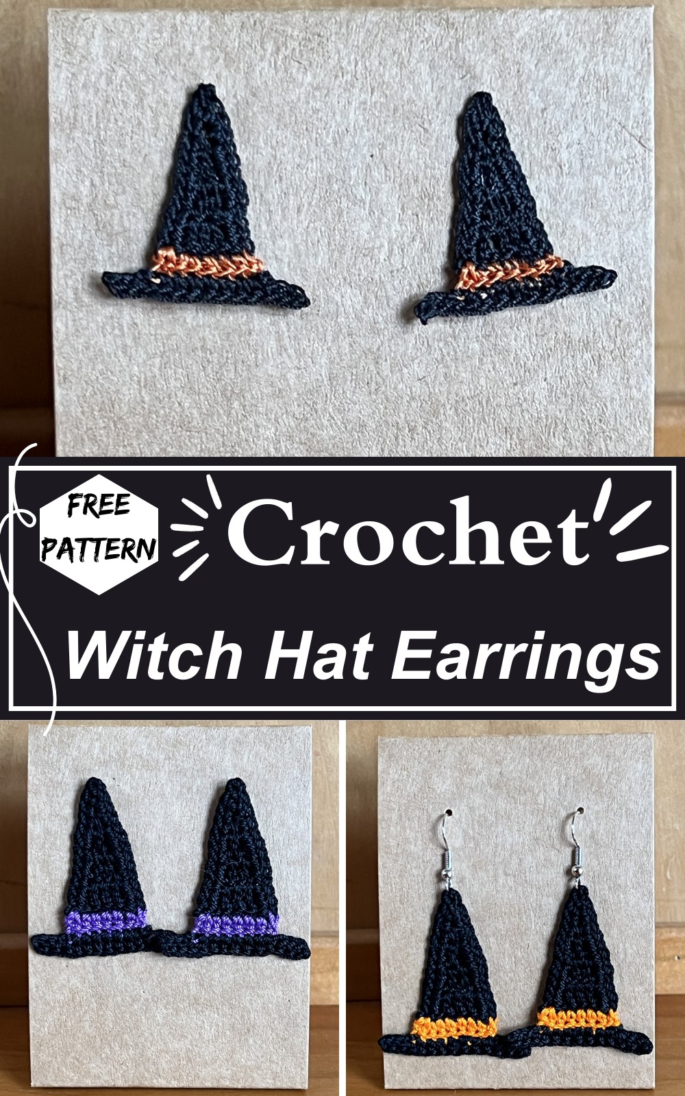 Witch Hat Earrings