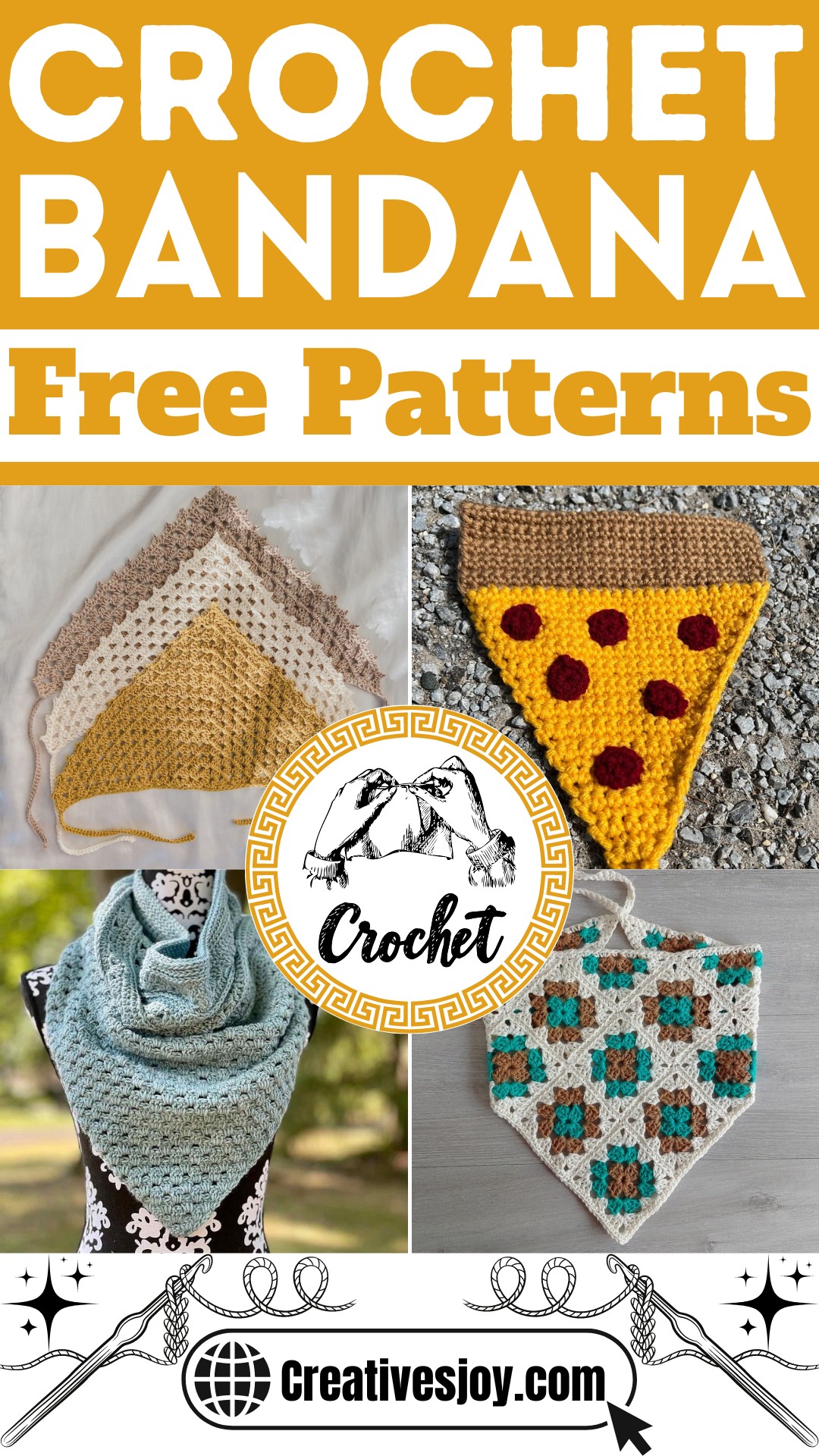 Crochet Bandana Free Patterns 1