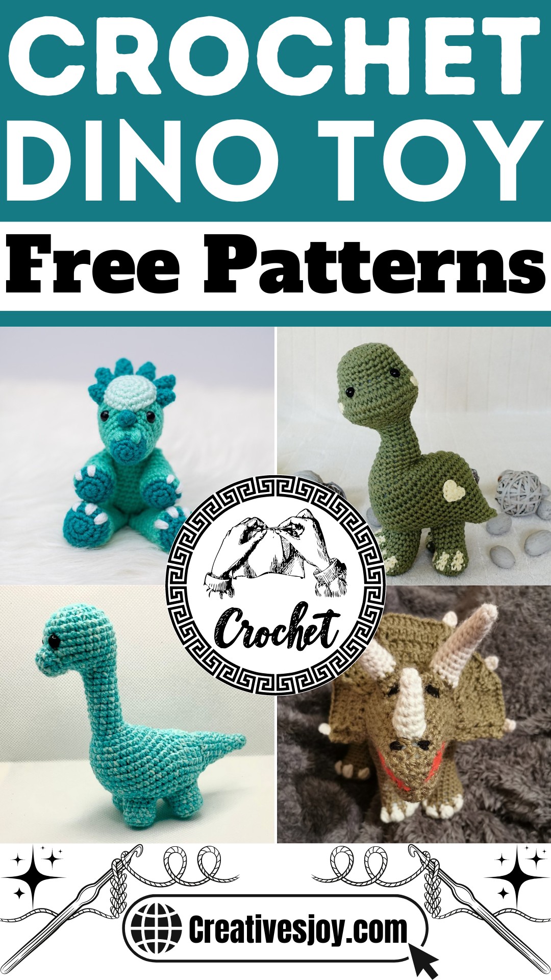 Crochet Dino Toy Patterns 1