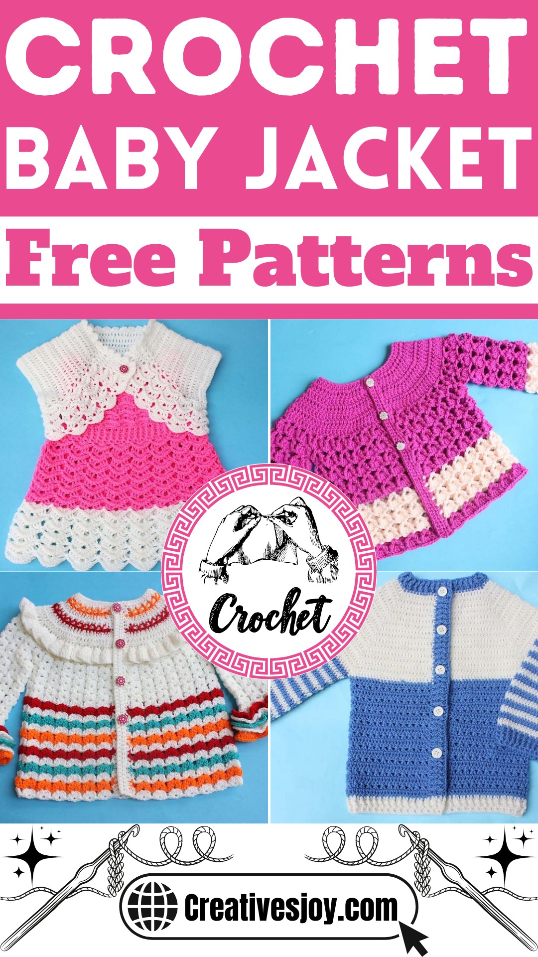 Free Crochet Baby Jacket Patterns 1