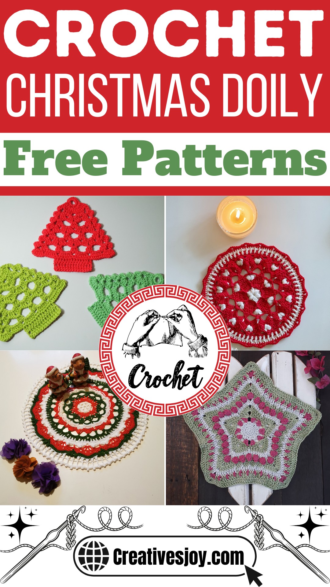 Free Crochet Christmas Doily Patterns 1