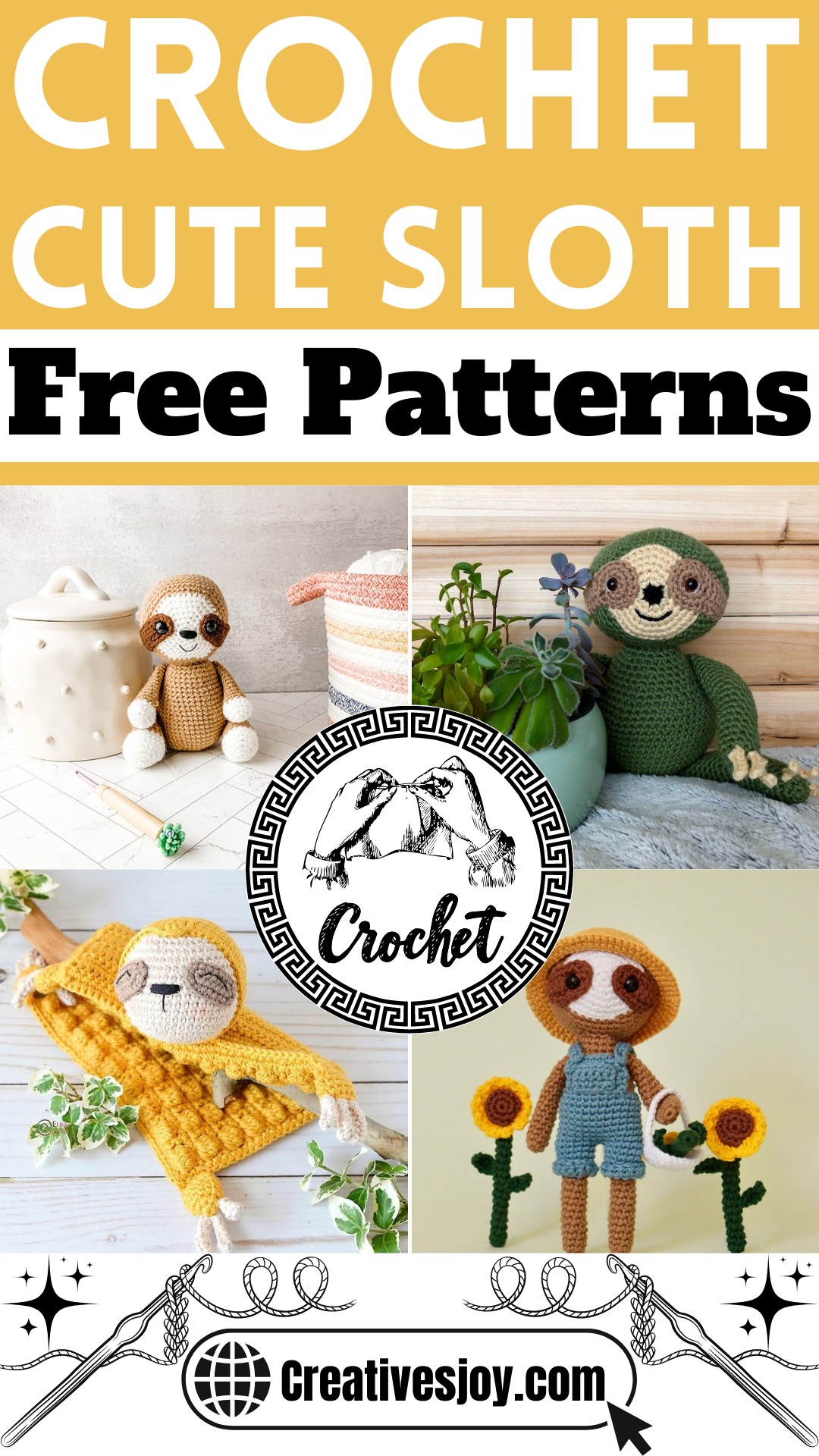 Free Crochet Sloth Patterns 1