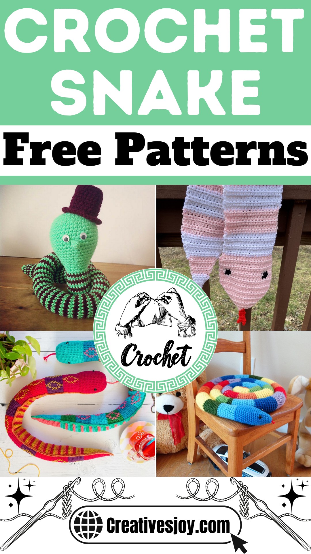 Free Crochet Snake Patterns 1