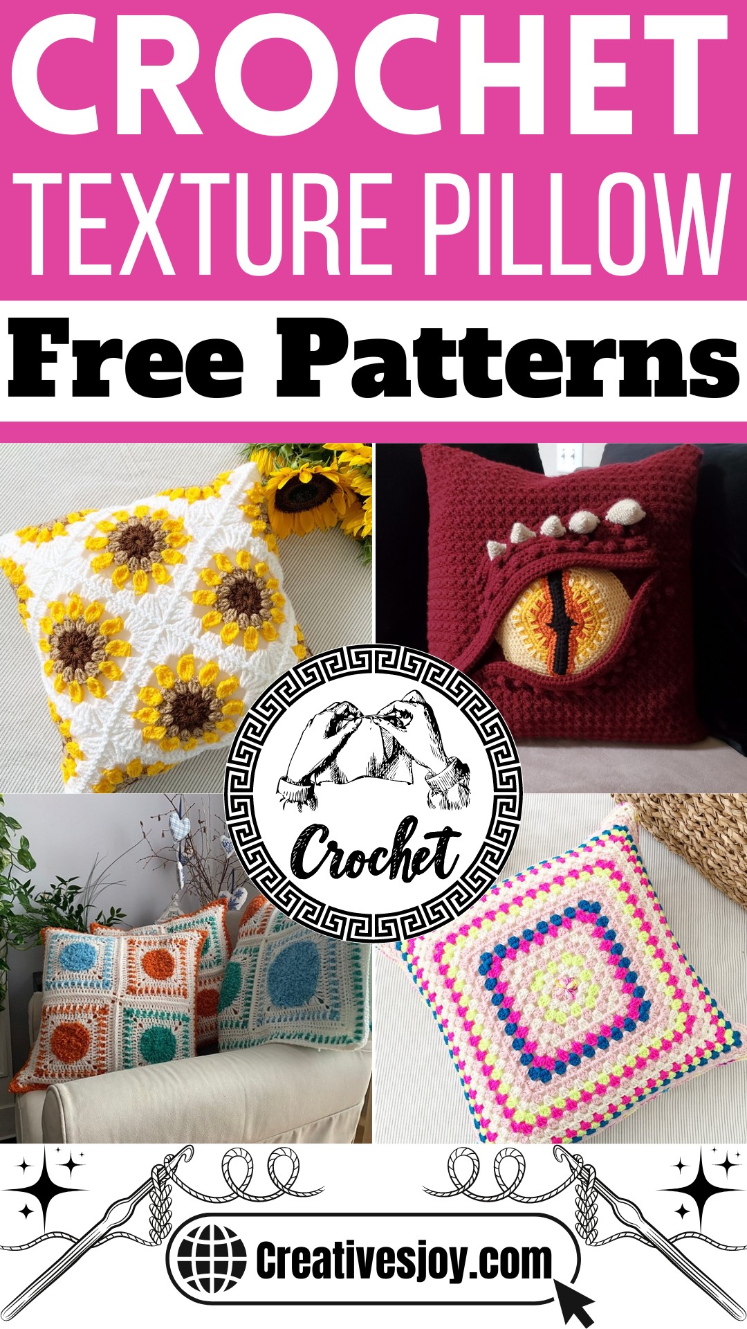 Free Crochet Texture Pillow Patterns 1