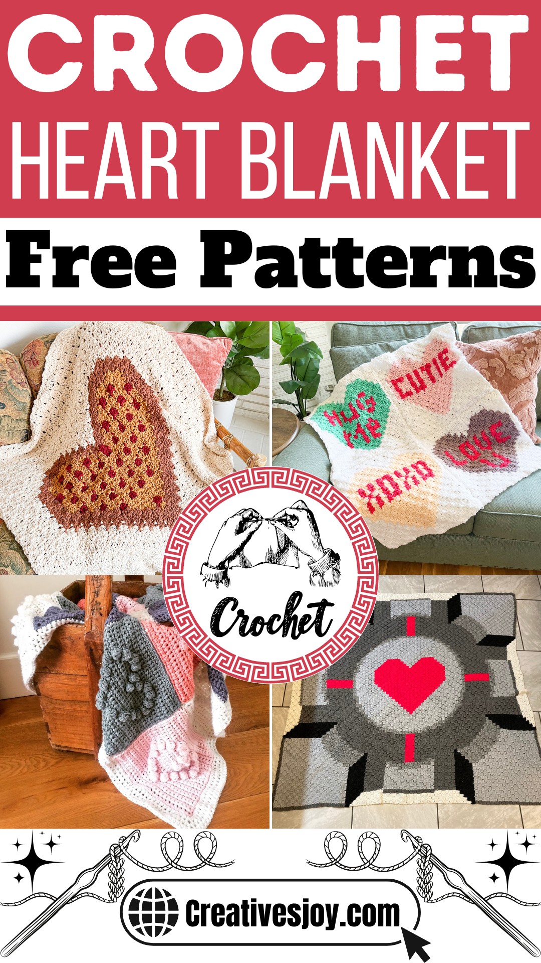 Free Heart Crochet Blanket Patterns 1