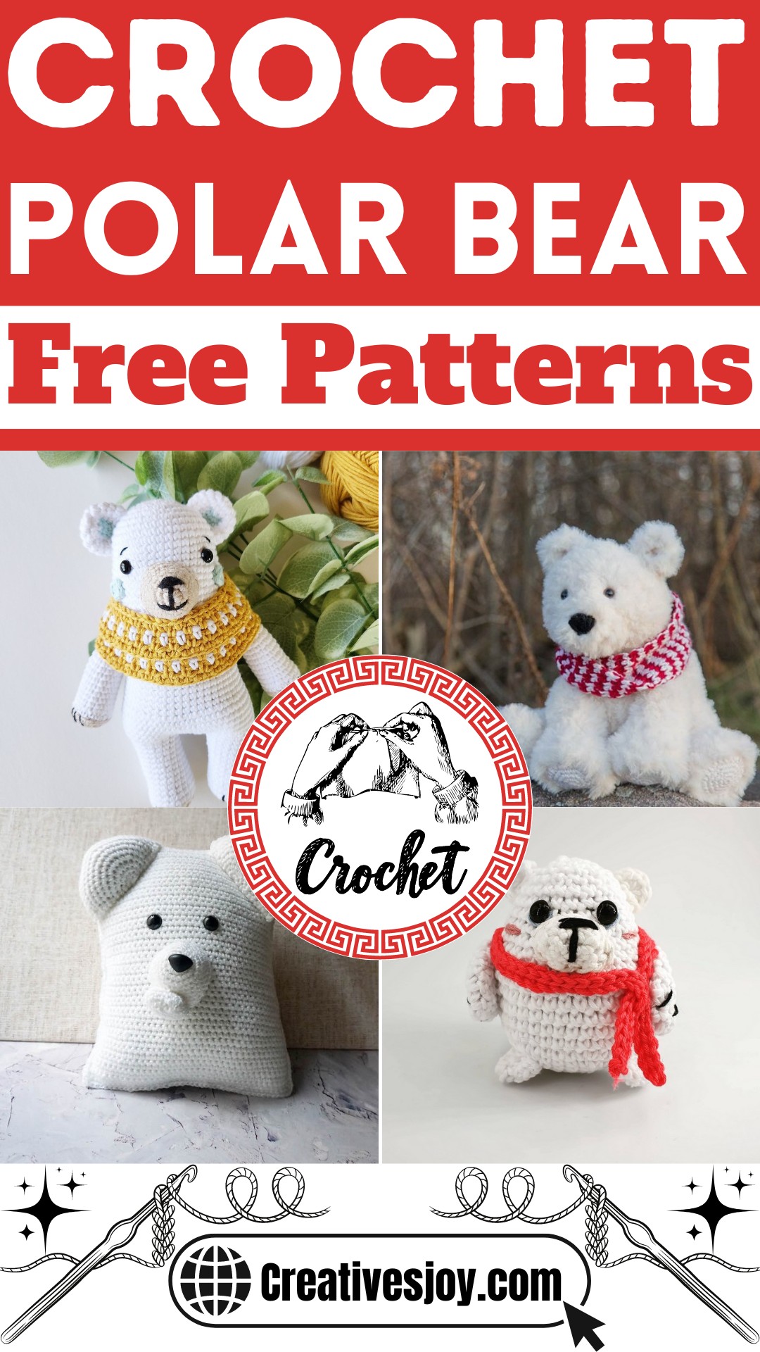 Free Polar Bear Crochet Patterns 1