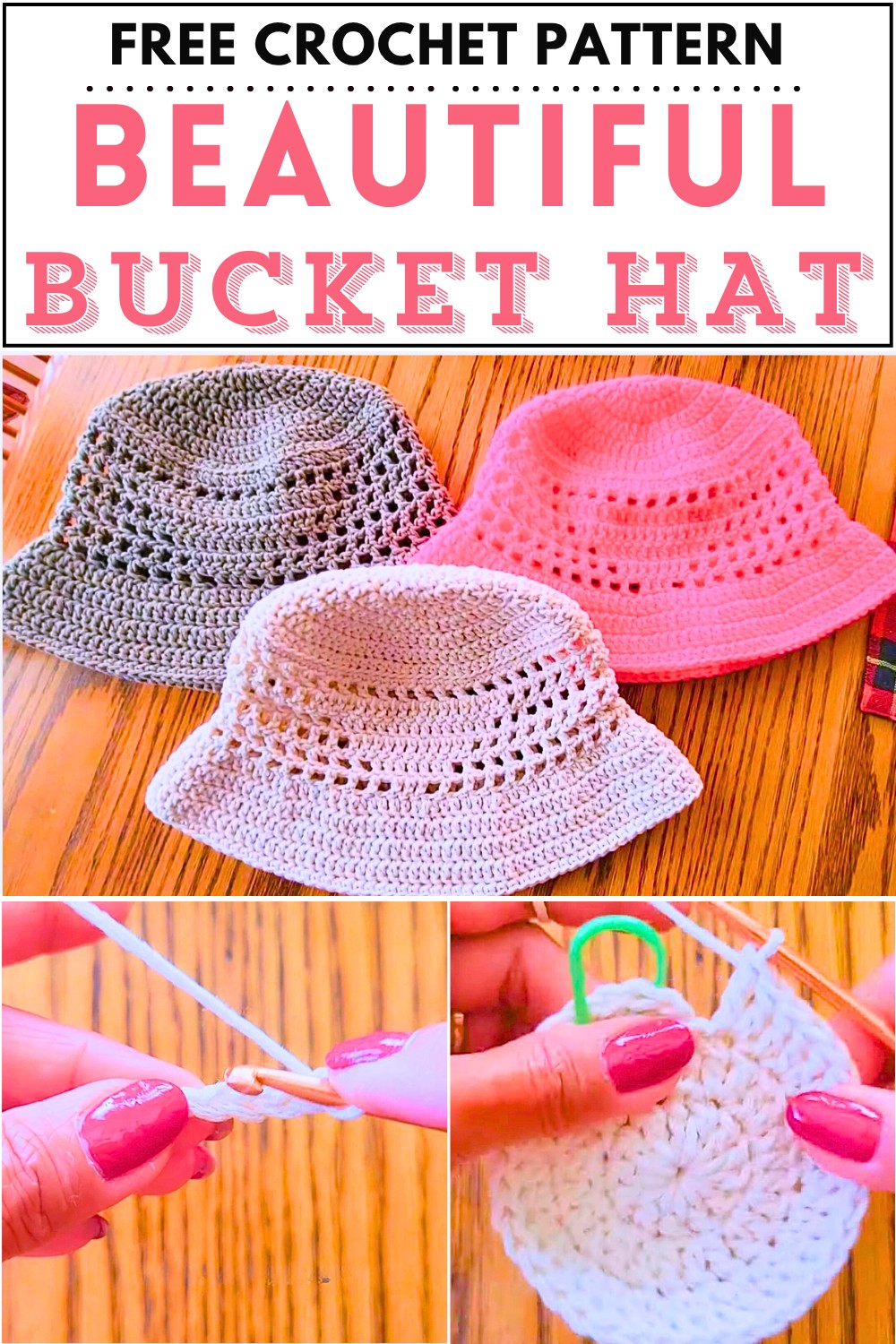 Beautiful Crochet Bucket Hat Pattern
