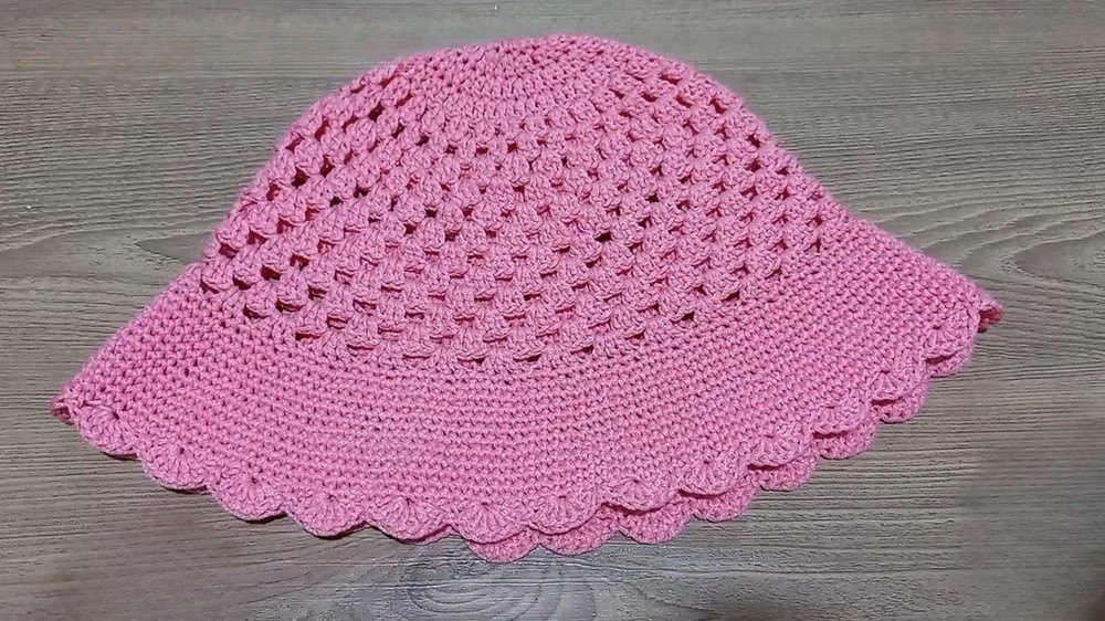 Crochet Hollow Summer Sun Hat Pattern
