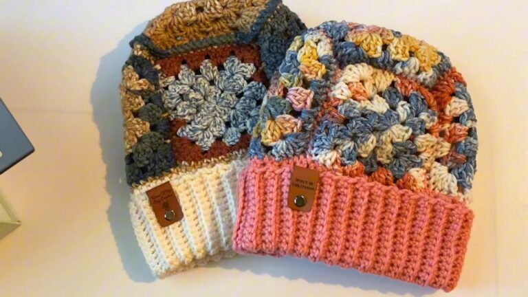 Easy Crochet Granny Square Hat Pattern