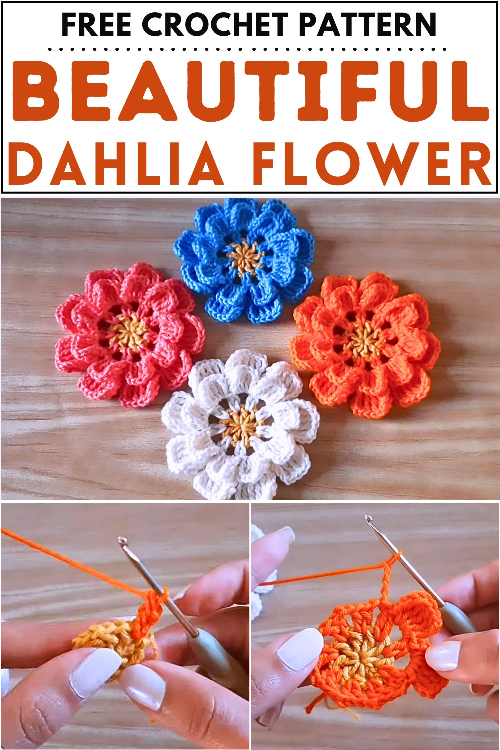 Beautiful Crochet Dahlia Flower Pattern