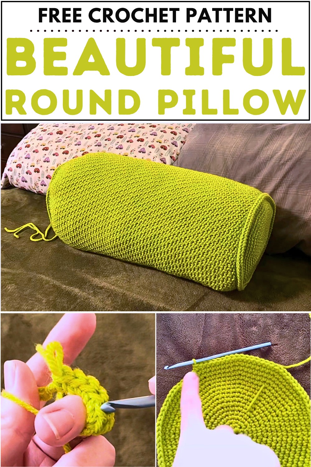 Beautiful Crochet Round Pillow Pattern