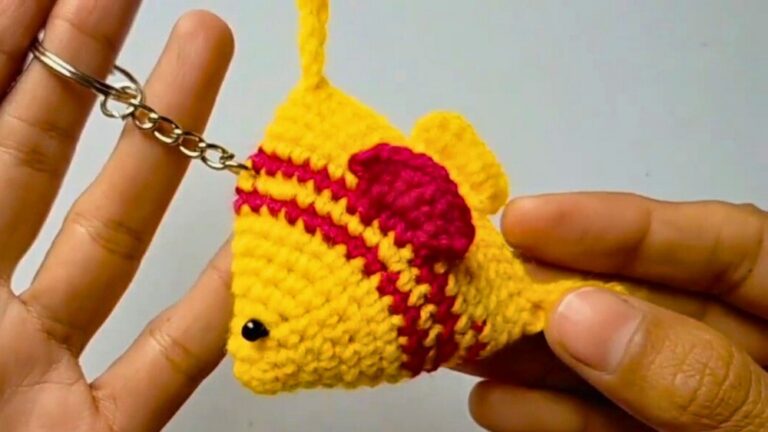 Crochet Amigurumi Fish Keychain Pattern