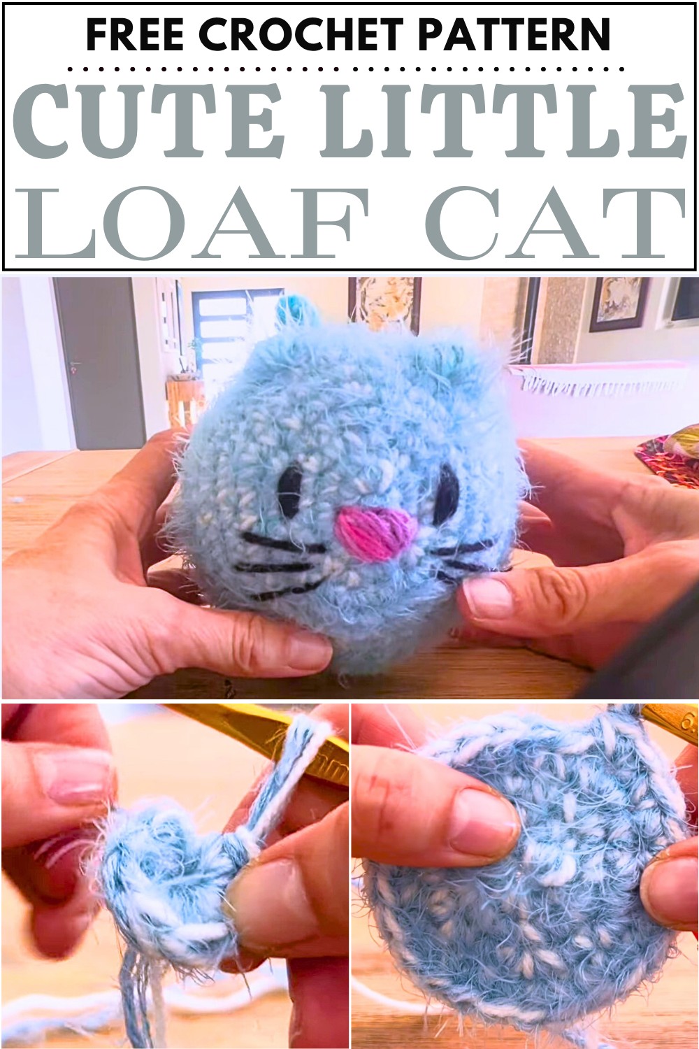 Crochet Cute Little Loaf Cat Pattern