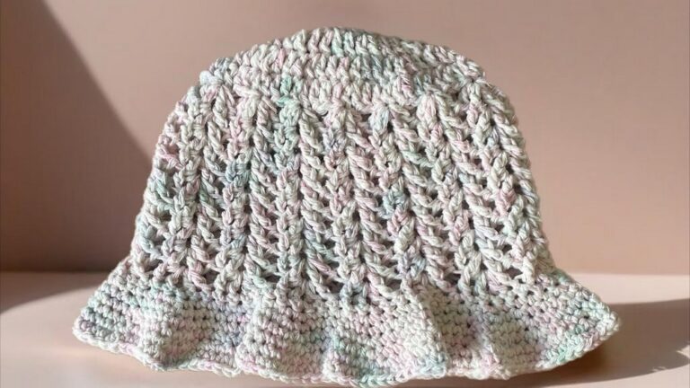 Cute Crochet Candy Cotton Sunhat Pattern