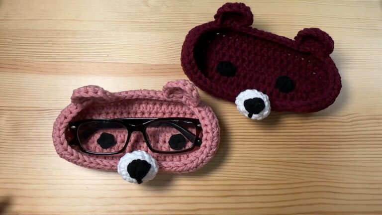 How to Crochet Easy Bear Eyeglasses Holder for Beginners