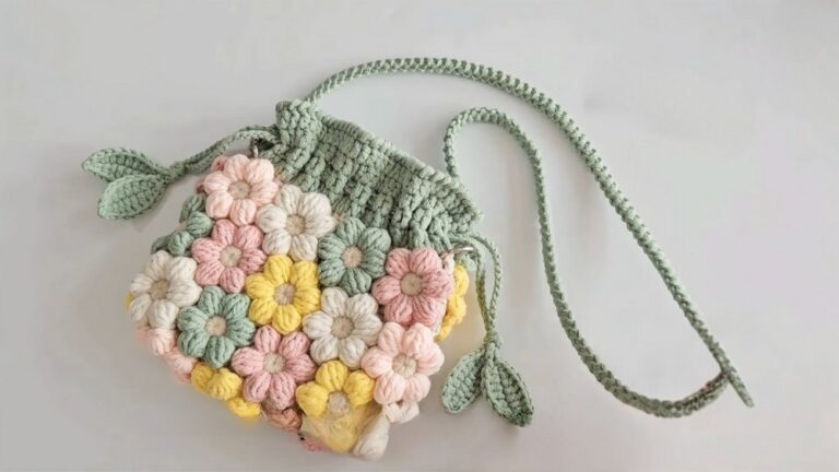 How to Crochet Flower Phone Bag for Spring
