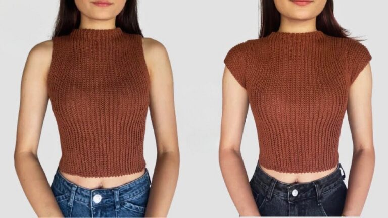 How to Crochet Mock Neck Top for Beginners