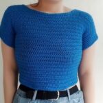 Easy Crochet Short Sleeve Crop Top Pattern