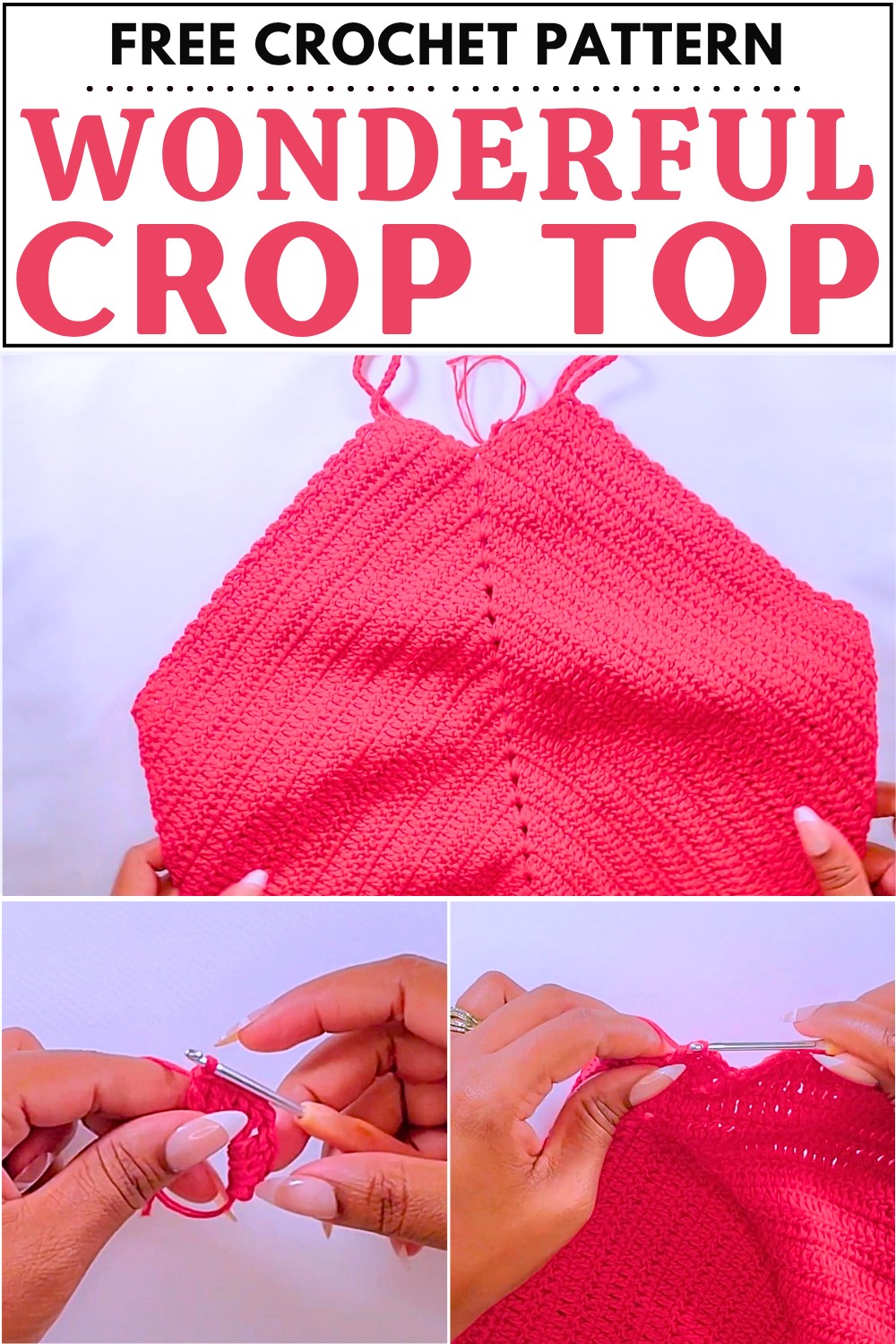 Wonderful Crochet Crop Top Pattern