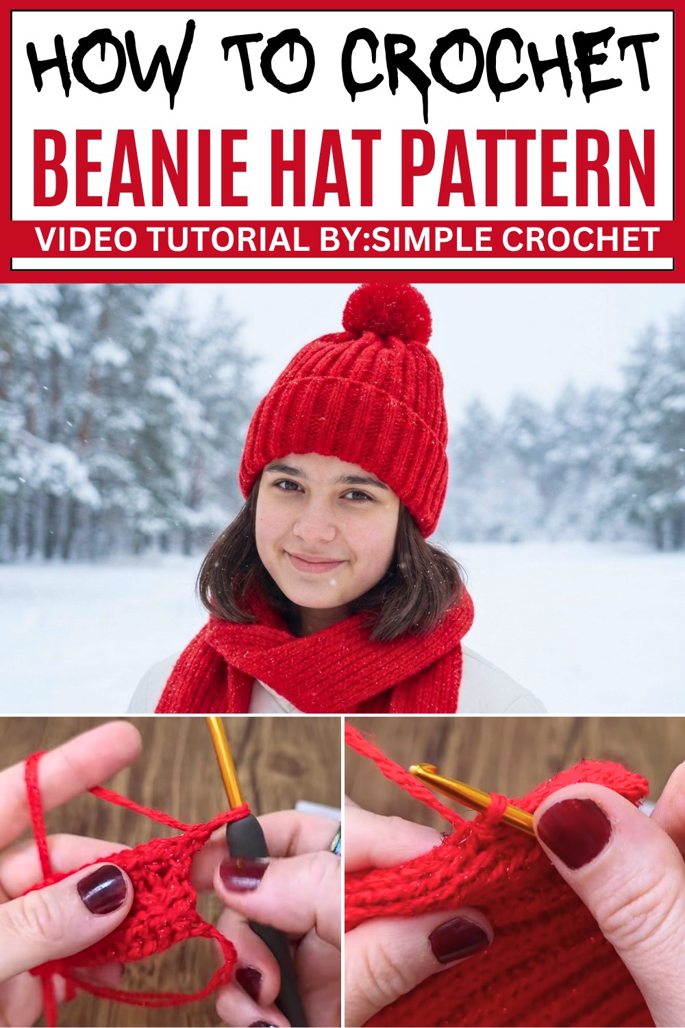 Crochet Beanie Hat Pattern