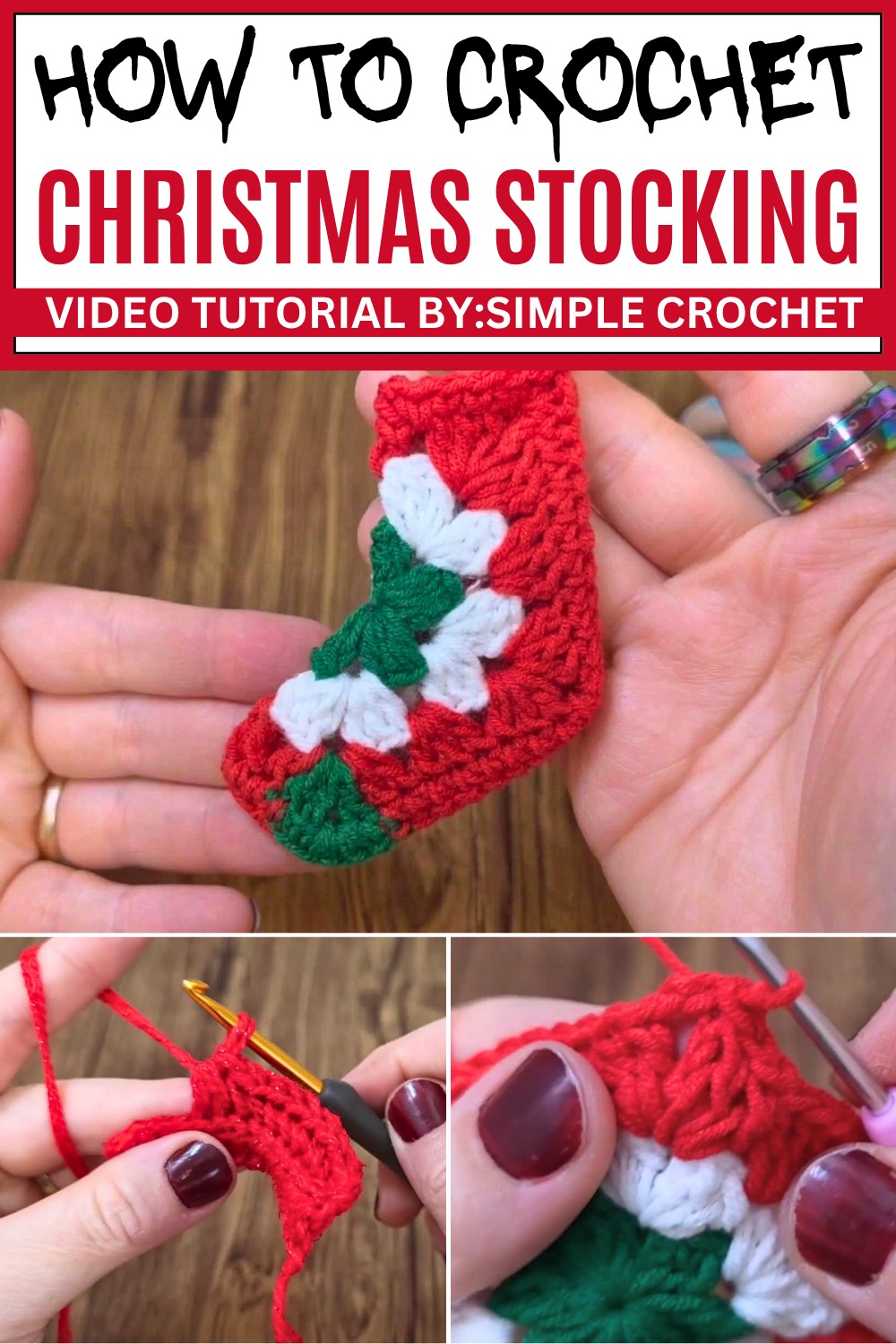 Crochet Christmas Stocking Pattern