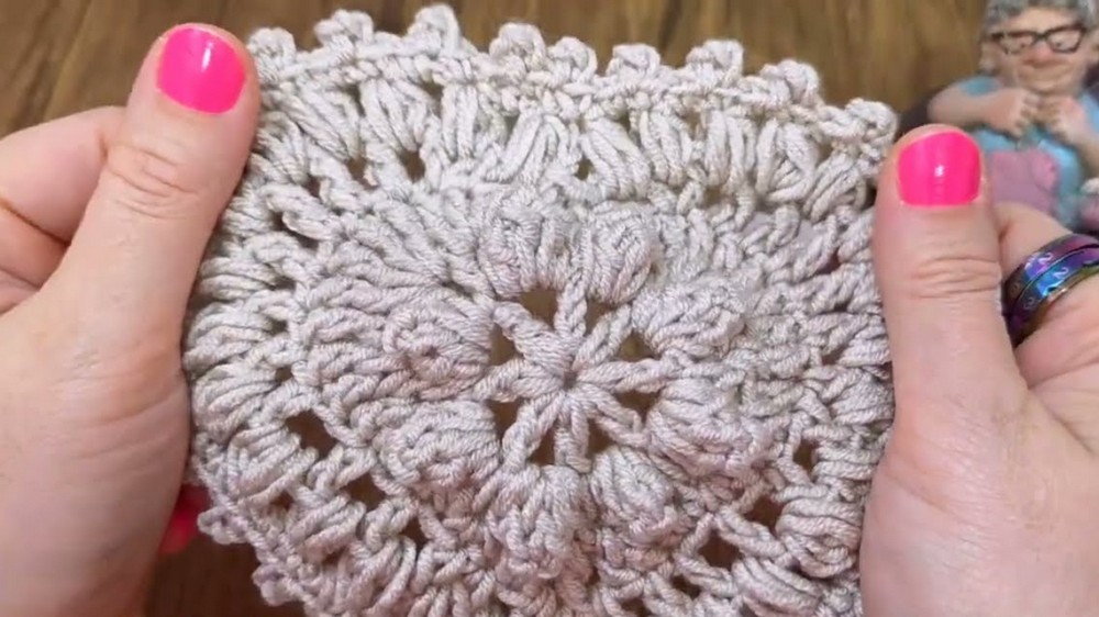 Crochet Heart Cushion Pattern 3