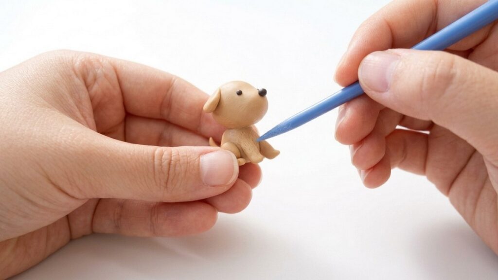 Adorable Dog Polymer Clay 5