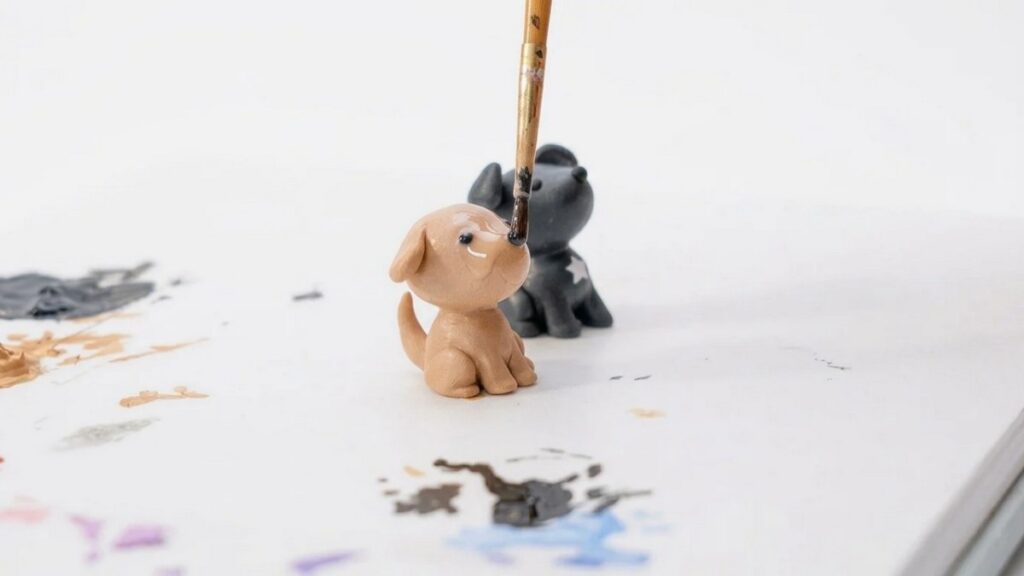 Adorable Dog Polymer Clay 6