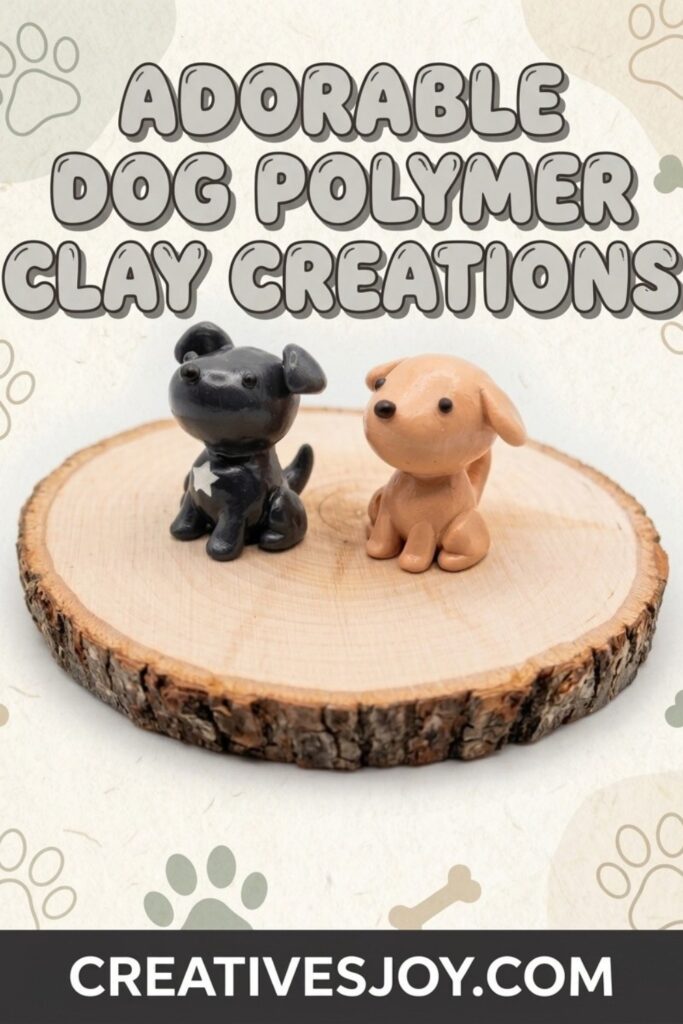 Adorable Dog Polymer Clay Creations