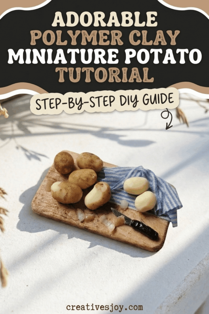 Adorable Polymer Clay Miniature Potato Tutorial