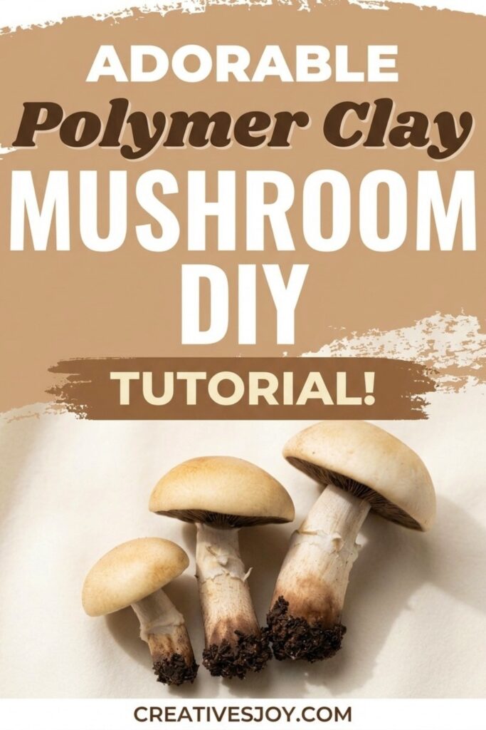 Adorable Polymer Clay Mushroom DIY Tutorial