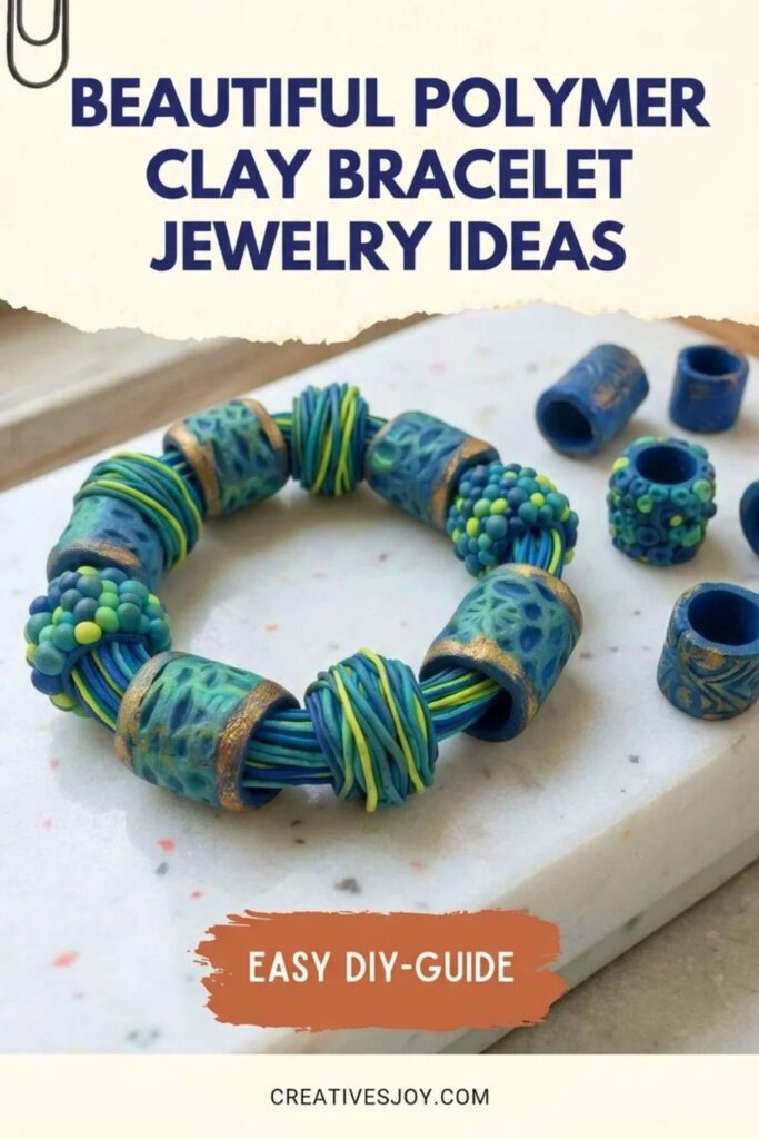 Beautiful Polymer Clay Bracelet Jewelry Ideas 
