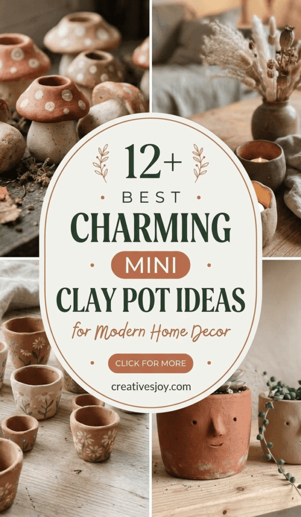 Charming Mini Clay Pot Ideas for Modern Home Decor