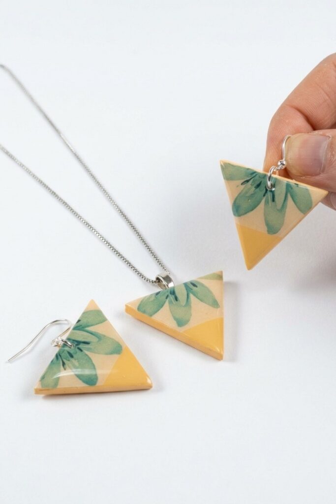 Chic Polymer Clay Earrings Final Image