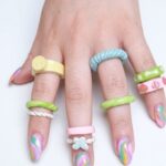 Chunky Polymer Clay Rings Final Image