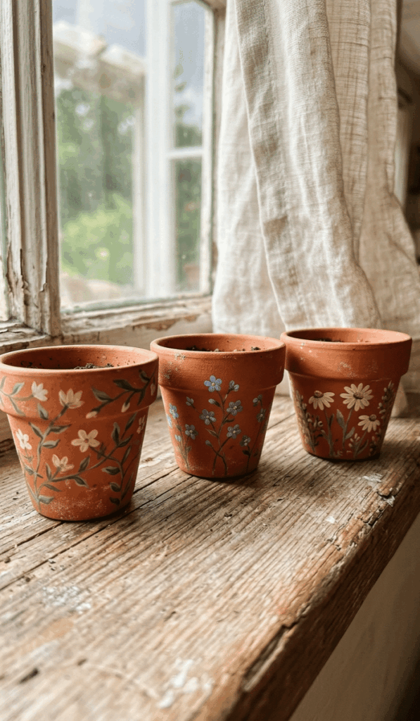 Cottagecore Mini Clay Pot Decorating Ideas