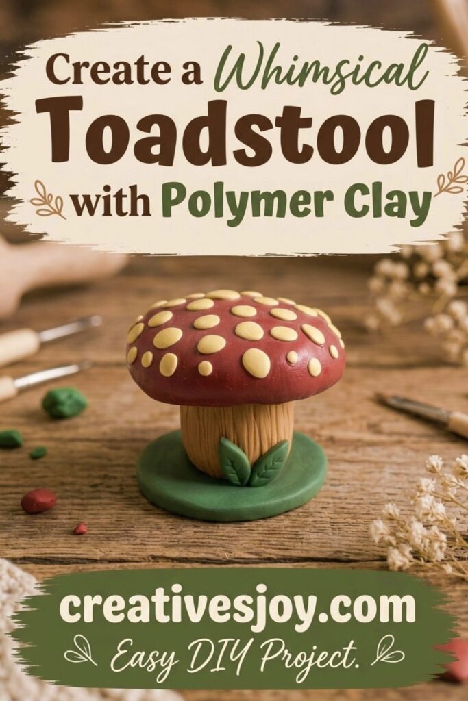 Create a Whimsical Toadstool with Polymer Clay