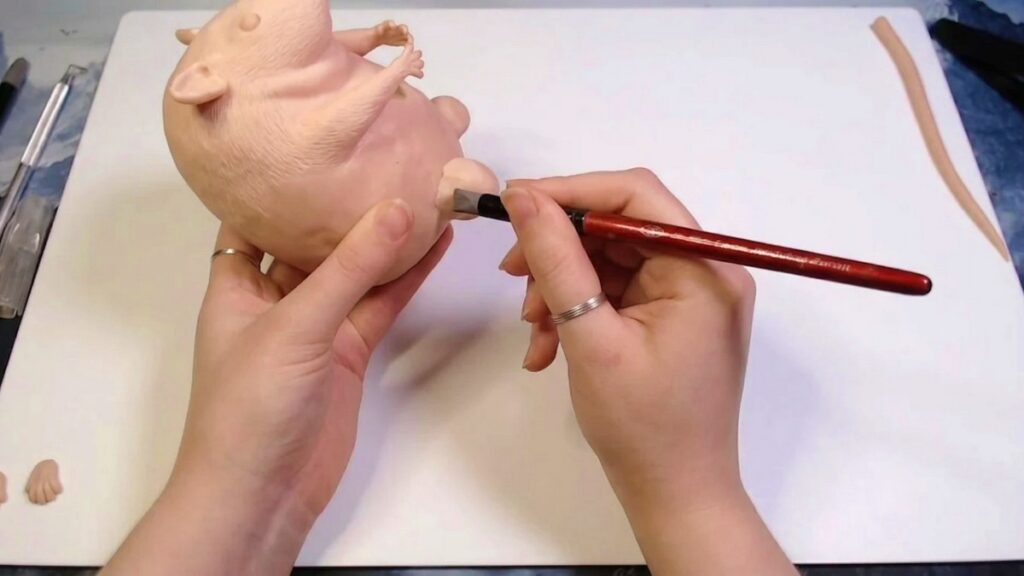 Cute Chubby Clay Rat 5