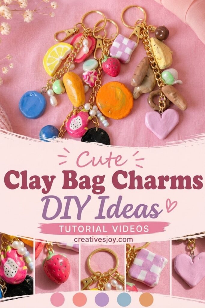 Cute Clay Bag Charms DIY Ideas