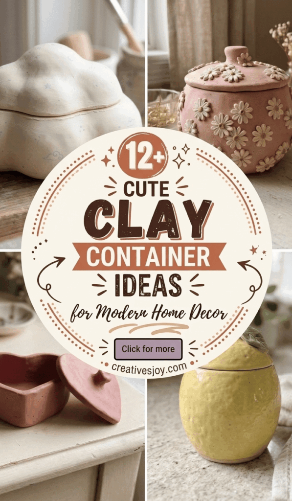 Cute Clay Container Ideas for Modern Home Decor