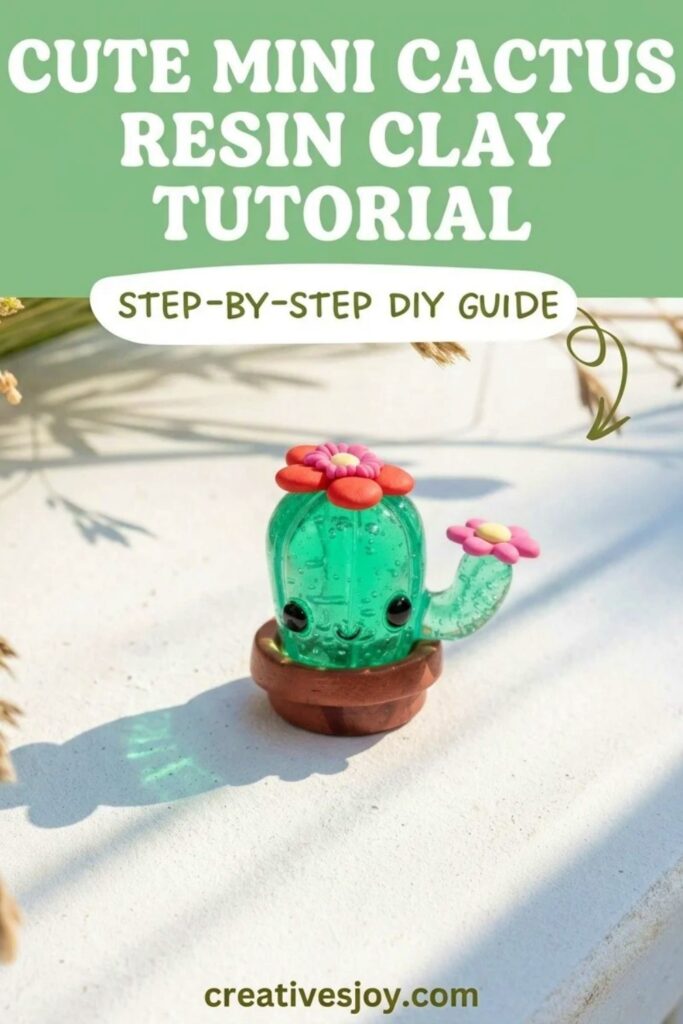 Cute Mini Cactus Resin Clay Tutorial