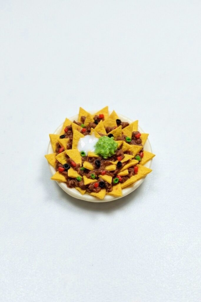 Cute Miniature Polymer Clay Nachos Final Image