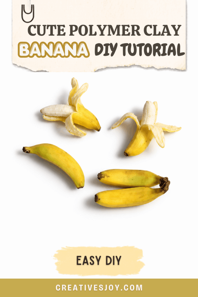 Cute Polymer Clay Banana DIY Tutorial