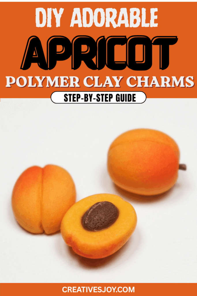 DIY Adorable Apricot Polymer Clay Charms