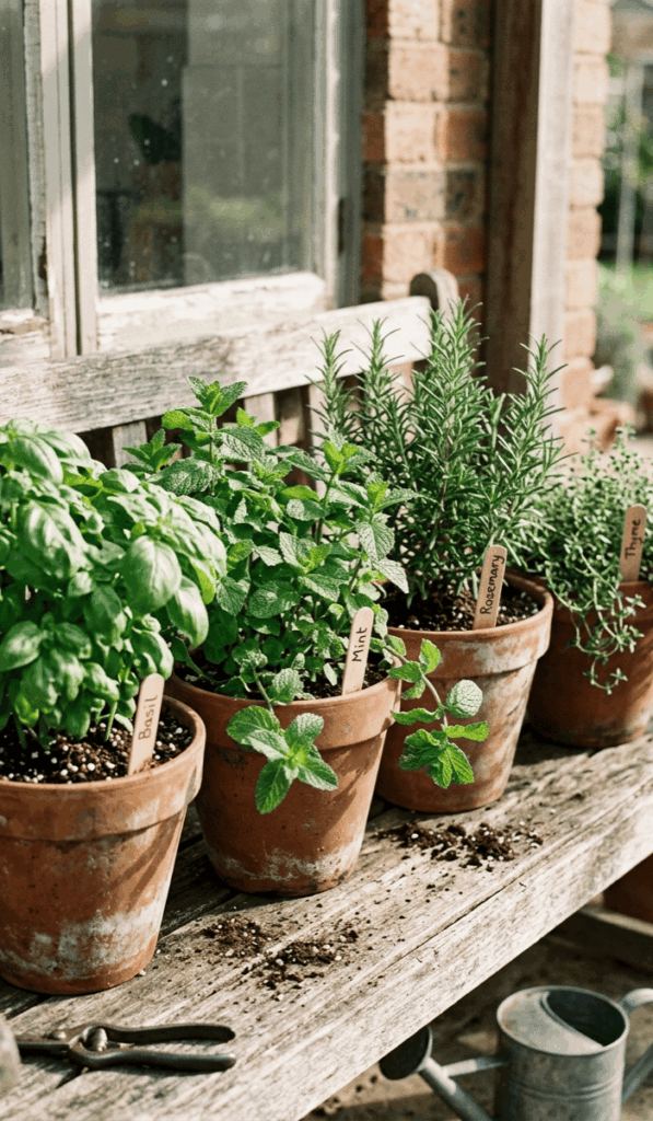 DIY Clay Pot Herb Garden Ideas